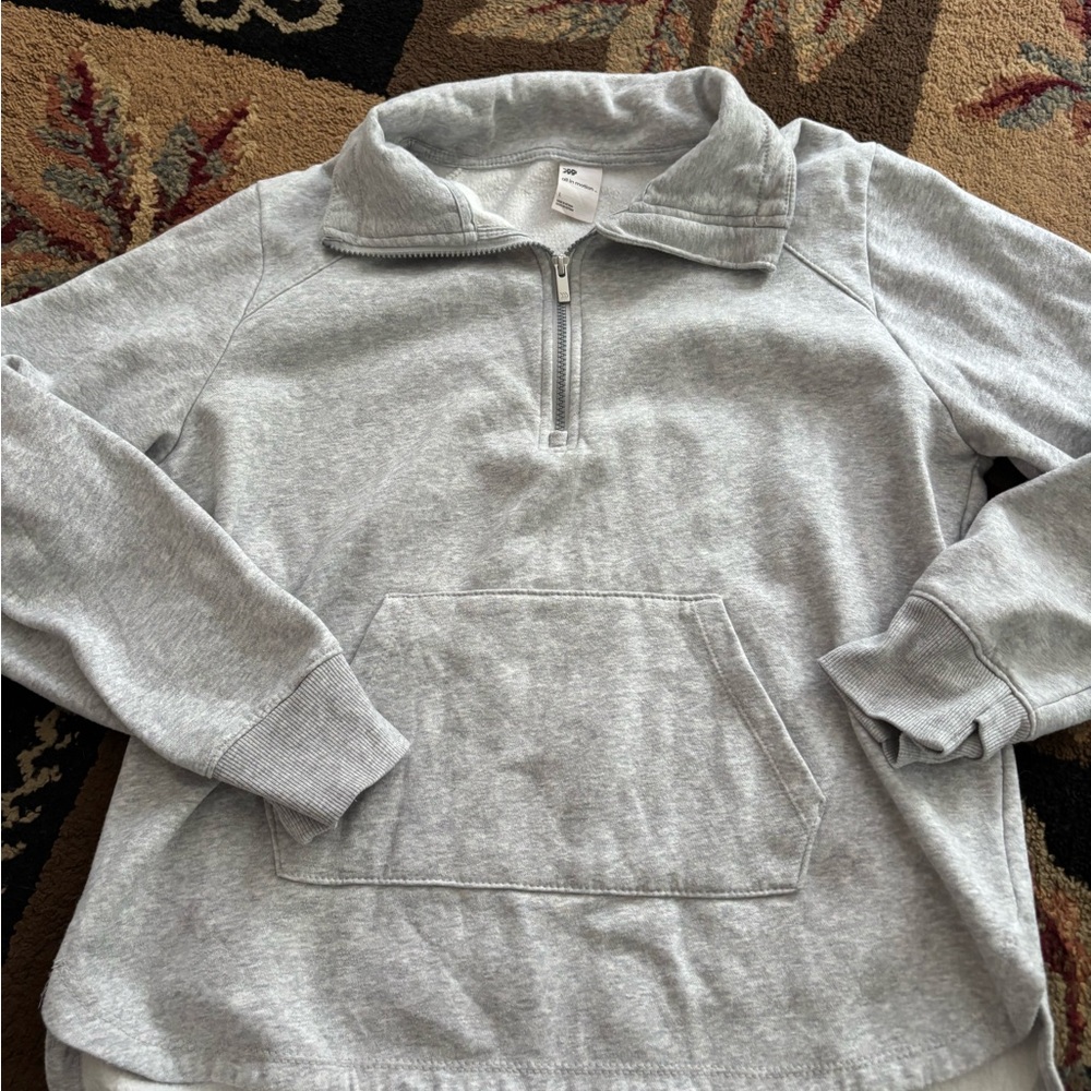 All in Motion Light Gray Zip-Up women’s Sweater